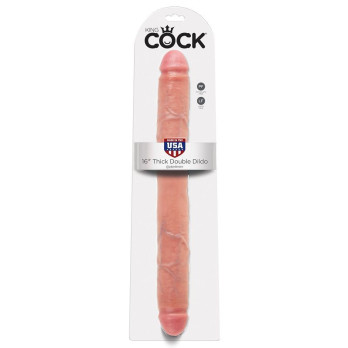 King Cock Thick Double Dildo Flesh 40.6 Cm