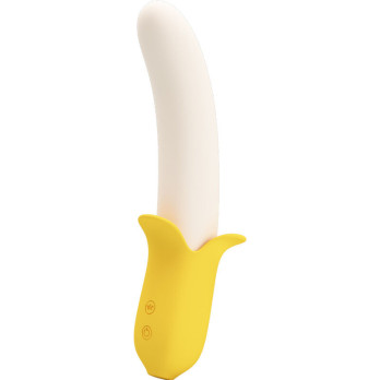 Pretty Love - Banana Geek Super Power 7 Vibration Settings UpDown Silicone Black