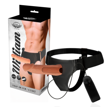 Harness Attraction™ - Willian Hollow Rnes With Vibrator 17 X 4.5Cm