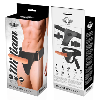 Harness Attraction™ - Willian Hollow Rnes With Vibrator 17 X 4.5Cm