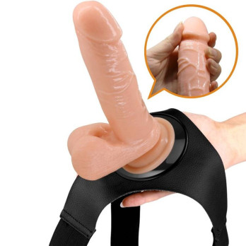 Pretty Love - Harness Briefs Universal Harness With Dildo Tom 20 Cm Natural