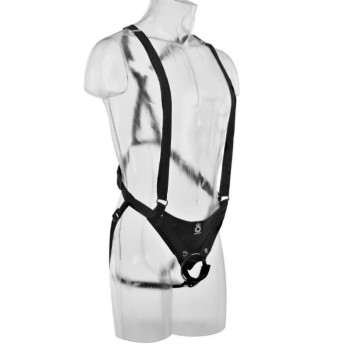 King Cock 30.5 Cm Hollow Strap-On Suspender System - Flesh