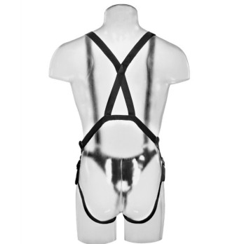 King Cock 30.5 Cm Hollow Strap-On Suspender System - Flesh