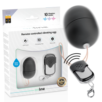 OnlineTrade- Remote Control Vibrating Egg S Black