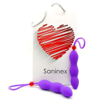 Saninex Climax Anal Plug With Lilac Penis Ring