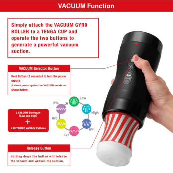 Tenga Vacuum Gyro Roller Suction  Rotation