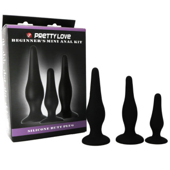 Pretty Bottom - Begginer'S Anal Kit Silicone Plugs