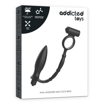 Addicted Toys Anal Plug With Vibratory Ring