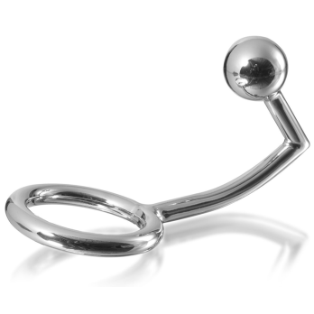 Metalhard Cock Ring Intruder With Analbead 30Mm