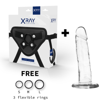 Xray Harness + Clear Cock 18Cm X 4Cm