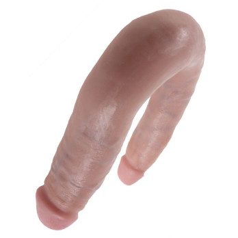 King Cock U-Shaped Small Double Trouble Flesh