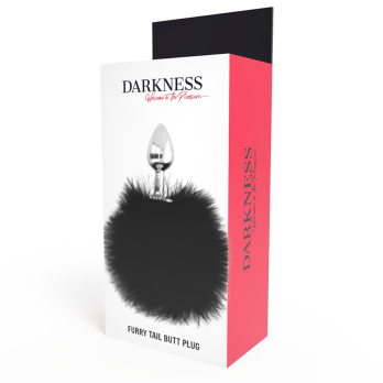 DarknessTrade - Extra Anal Buttplug With Tail Black 7 Cm