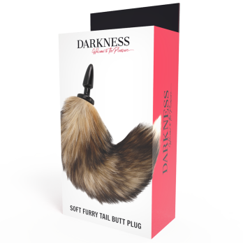 DarknessTrade - Natural Tail With Silicone Anal Plug 10 Cm