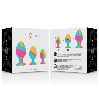 Intense - Multicolored Silicone Plug Set