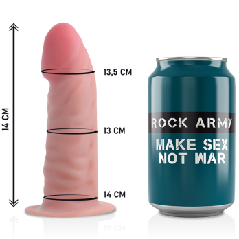 Rockarmy™ - Harness + Dual Density Tiger Realistic Dildo 14Cm