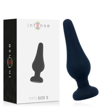 Intense Anal Plug Pipo S Silicone Black 9.8 Cm