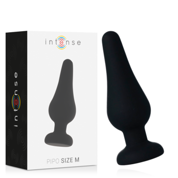 Intense Anal Plug Pipo M Silicone Black 11 Cm