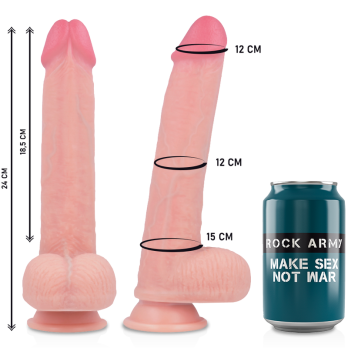 Rockarmy™ - Arn S + Liquid Silicone Dildo Premium Kingcobra 24Cm