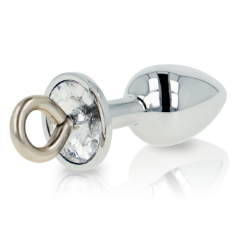 Ohmama Fetish Metal Butt Plug With Ring