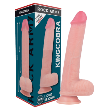 Rockarmy™ - Arn S + Liquid Silicone Dildo Premium Kingcobra 24Cm