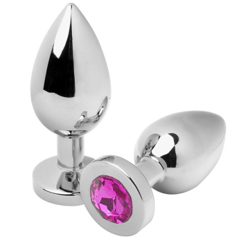 Metalhard Anal Plug Diamond Pink  Small 5.71Cm