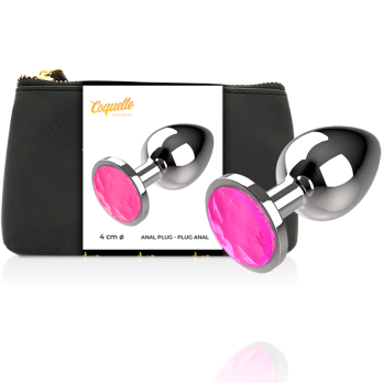 Coquette Chic Desire™ -  Anal Plug Metal Pink  Color Size L 4 X 9Cm