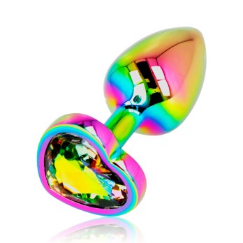 Ohmama Anal Plug Iridescent Heart - Small