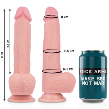 Rockarmy™ - Harness + Liquid Silicone Premium Spitfire Realistic 21Cm