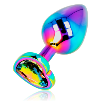 Ohmama Anal Plug Iridescent Heart - Medium