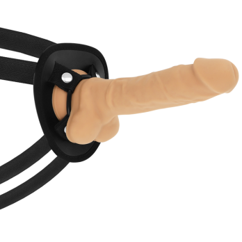 Cock Miller Harness + Silicone Density Articulable Cocksil 18 Cm