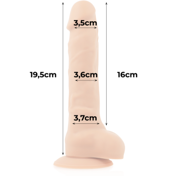 Cock Miller Harness + Silicone Density Articulable Cocksil 19.5 Cm