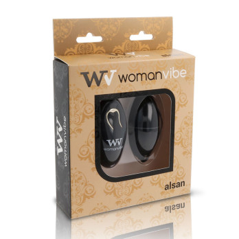 Womanvibe™ - Alsan Egg Remote Control Black Silicone Black