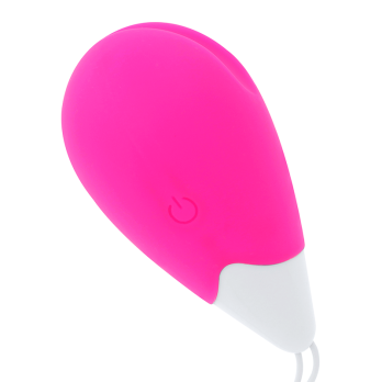 Oh Mama Textured Vibrating Egg 10 Modes - Pink And White