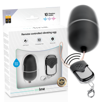 OnlineTrade- Remote Control Vibrating Egg M Black