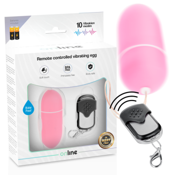 OnlineTrade- Remote Control Vibrating Egg L Pink