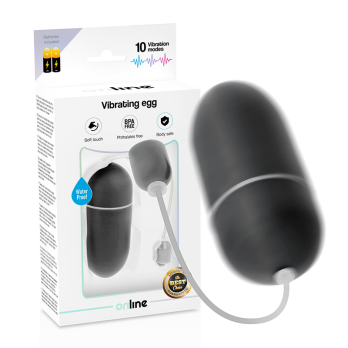 OnlineTrade- Black Waterproof Vibrating Egg