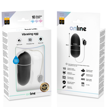 OnlineTrade- Black Waterproof Vibrating Egg