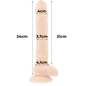 Cock Miller Harness + Silicone Density Articulable Cocksil 24 Cm