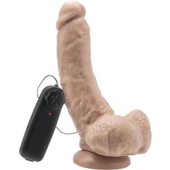 Get Real - Dildo 20,5 Cm With Balls Vibrator Skin