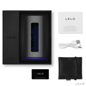 Lelo F1S V2 Masturbator Sdk Technology - Gunmetal And Blue Midnight