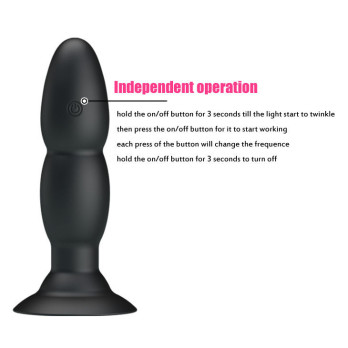 Pretty Love Plug With Vibrator And Rotation Functions By Remote Control