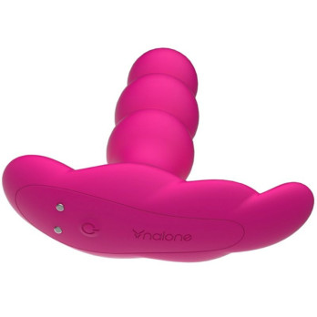 Nalone - Pearl Anal Vibrator With Remote Control Black