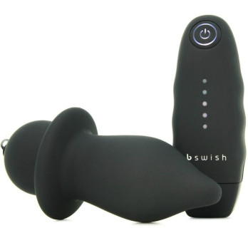 B Swish - Bfilled Classic Vibrating Plug Black