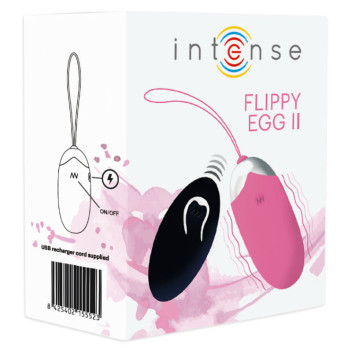 Intense Flippy Ii  Vibrating Egg With Remote Control Pink