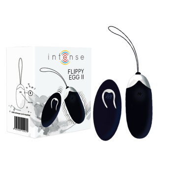 Intense Flippy Ii  Vibrating Egg With Remote Control Black