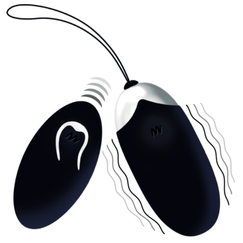 Intense Flippy Ii  Vibrating Egg With Remote Control Black