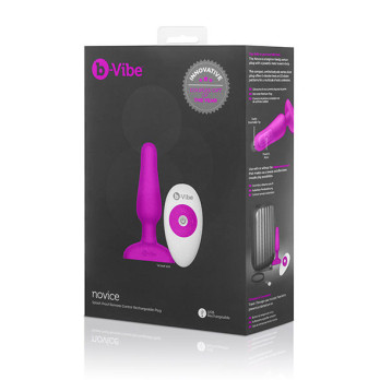 B-Vibe Novice Remote Control Plug Fuchsia