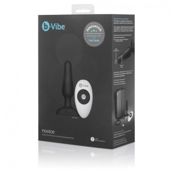 B-Vibe  Novice Remote Control Plug Black