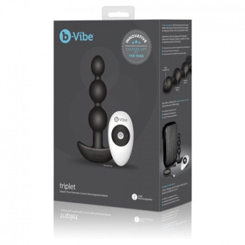 B-Vibe -Triplet Anal Beads Black