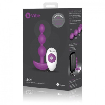 B-Vibe -Triplet Anal Beads Fuchsia